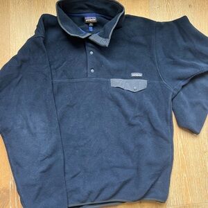 Vintage Synchilla Snap Patagonia Men's Navy Fleece Pullover